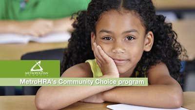 Metro HRA Community Choice program; link to videos of Council programs that promote equity.