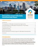 Cover photo of Metro Council Affordable Homeownership Report (May 2019)