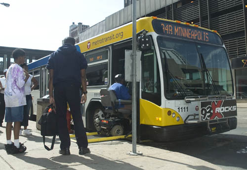 All regular-route Metro Transit buses and trains are accessible to people using wheelchairs.