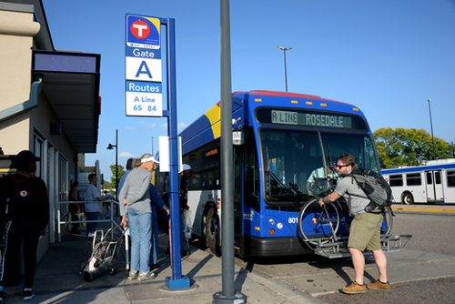 Ridership in the Snelling Avenue corridor is up more than 30 percent since the advent of A Line rapid bus service.