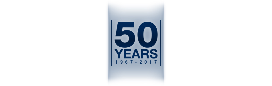 50 years 1967-2017 mark