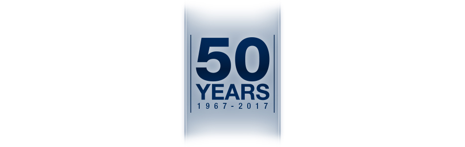 50 years 1967-2017 mark