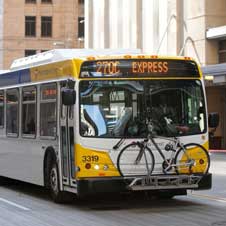 photo of an express bus