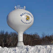 photo of a water tower