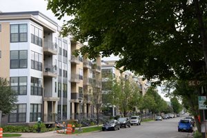 Dense residential area.