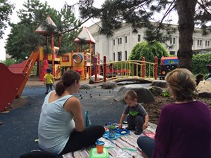 St. Paul Union Depot Tot Lot. Strengthening the TOD market should address the needs of families.