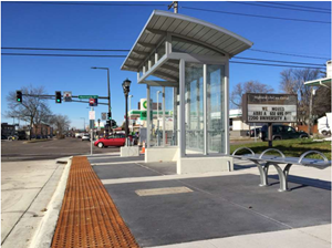 Arterial BRT station under construction