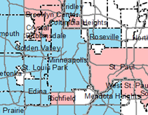 The map shows the distribution of top 20 net contributors and top 20 net recipients in the metro area.