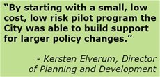 quote from the planning director