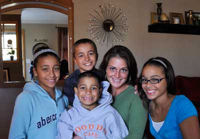 Family of 5 participating in Section 8 housing program.