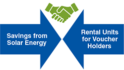 Savings from solar energy and rental units for voucher holders.