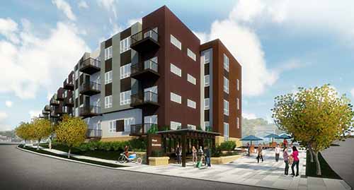 Artist rendering of West Broadway Curve project. Artist rendering of West Broadway Curve project.