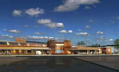 Artist rendering of the Minneapolis American Indian Center.