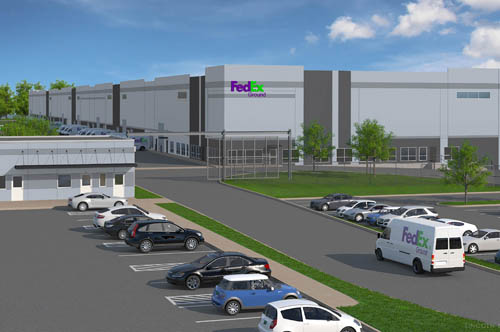 Rendering of Fed Ex campus to be developed in South St. Paul.