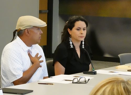 Franky Jackson, left, and Dr. Kate Beane.