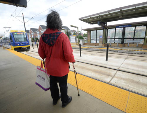 Features like the wide cobble strip on rail platforms and even-floor boarding benefit all rail riders.