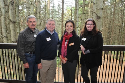Council member Steven Chavez, Dakota County Commissioner Mike Slavik, Council Chair Alene Tchourumoff, Council member Wendy Wulff.  More about the Chair's mtour of Washington, Dakota and Anoka Counties.