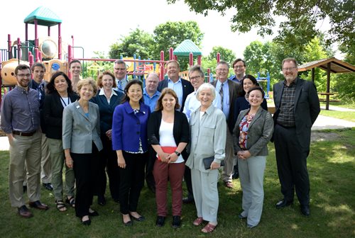 Chair with Council staff and Washington County staff in Lake Elmo.