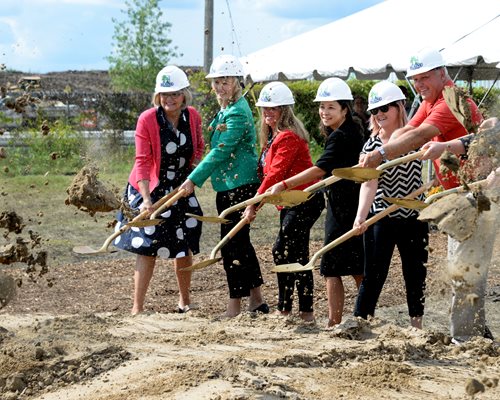 Chair at the groundbreaking of the 105th Avenue Reconstruction Project in Blaine.