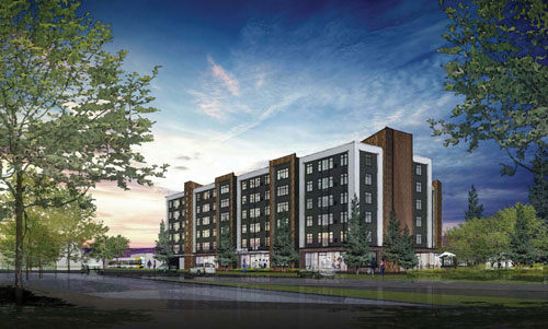 Rendering of the Mino Bimaadiziwin development.