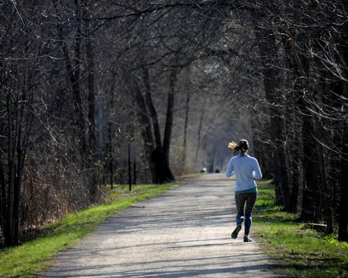 Visitors especially enjoy some of the more serene parts of the trail shown here near Smithtown Road in Shorewood. Estimates top 442,000 visits per year to the trail.