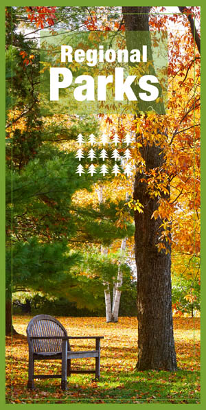 Cover of updated Regional Parks Map.