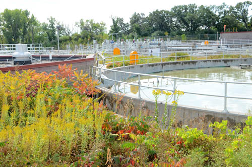 Treatment tanks.