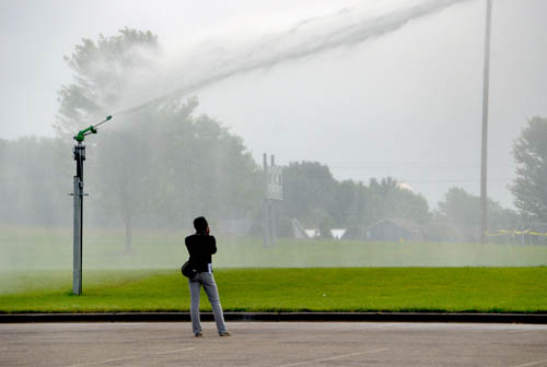 The Waconia project will reuse stormwater to irrigate ball fields. Pictured here is a similar project in Centerville.