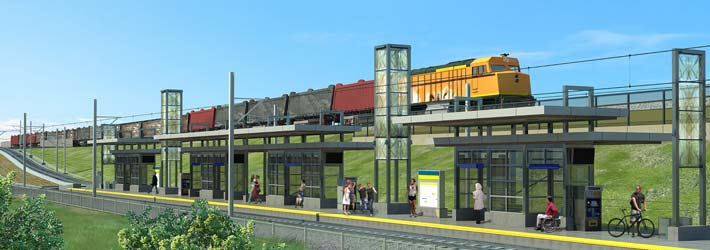 Louisiana Avenue Station rendering