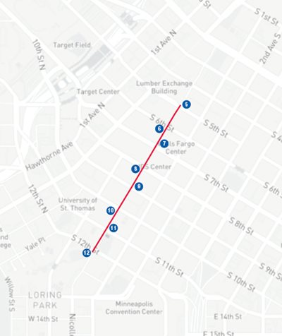 Map showing locations of the drop sites listed on the page.