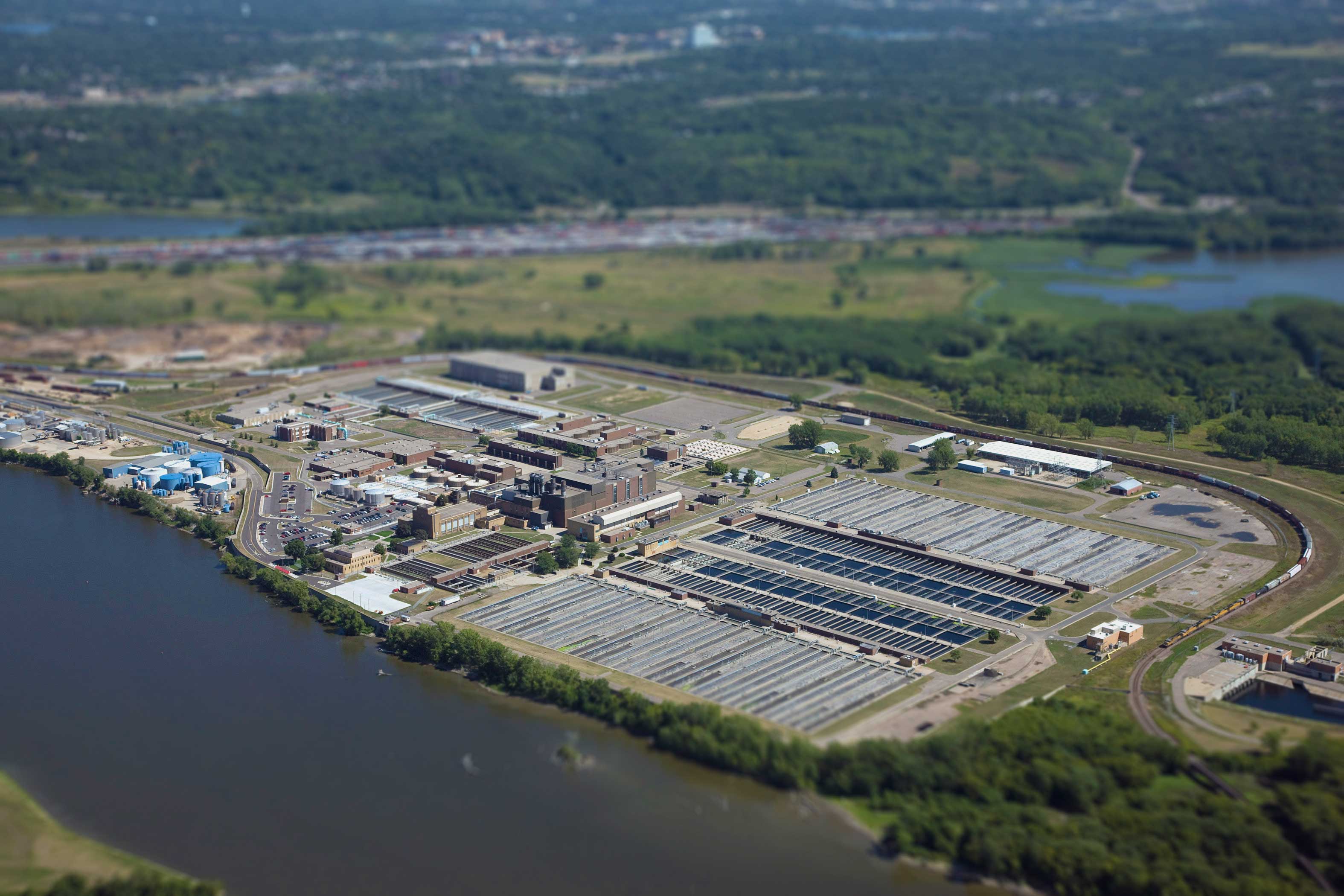 Metro Plant aerial photo