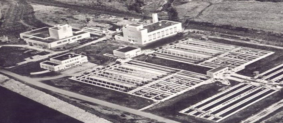 Aerial of 1938 metro plant