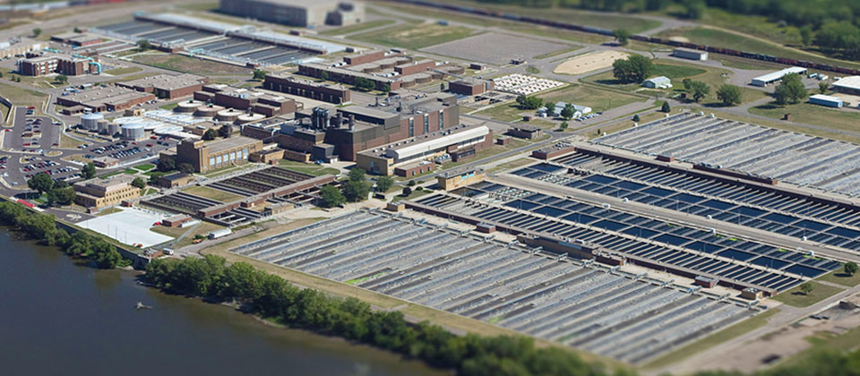 Aerial of 2015 metro plant