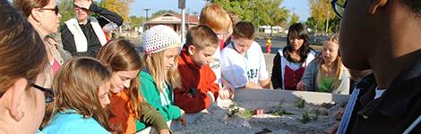 Photo of learners at a water event.