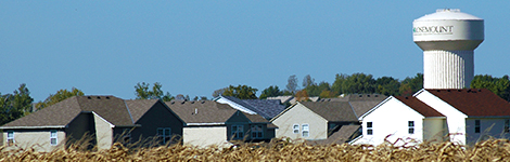 Homes and Water tower