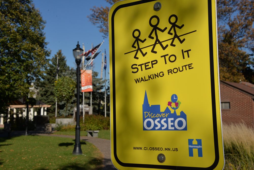 <div class='lb-heading'>Osseo “Step To It” Walking Routes</div><div class='lb-text'>As part of a campaign called “Step To It”, the City mapped out 1- and 2-mile walking routes in the community to promote greater physical activity and active living opportunities. This sign can be found in Boerboom Veterans Memorial Park across from City Hall. </div>
