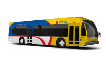 METRO bus rapid transit with new graphics. Link to February 2012 newsletter article with details.