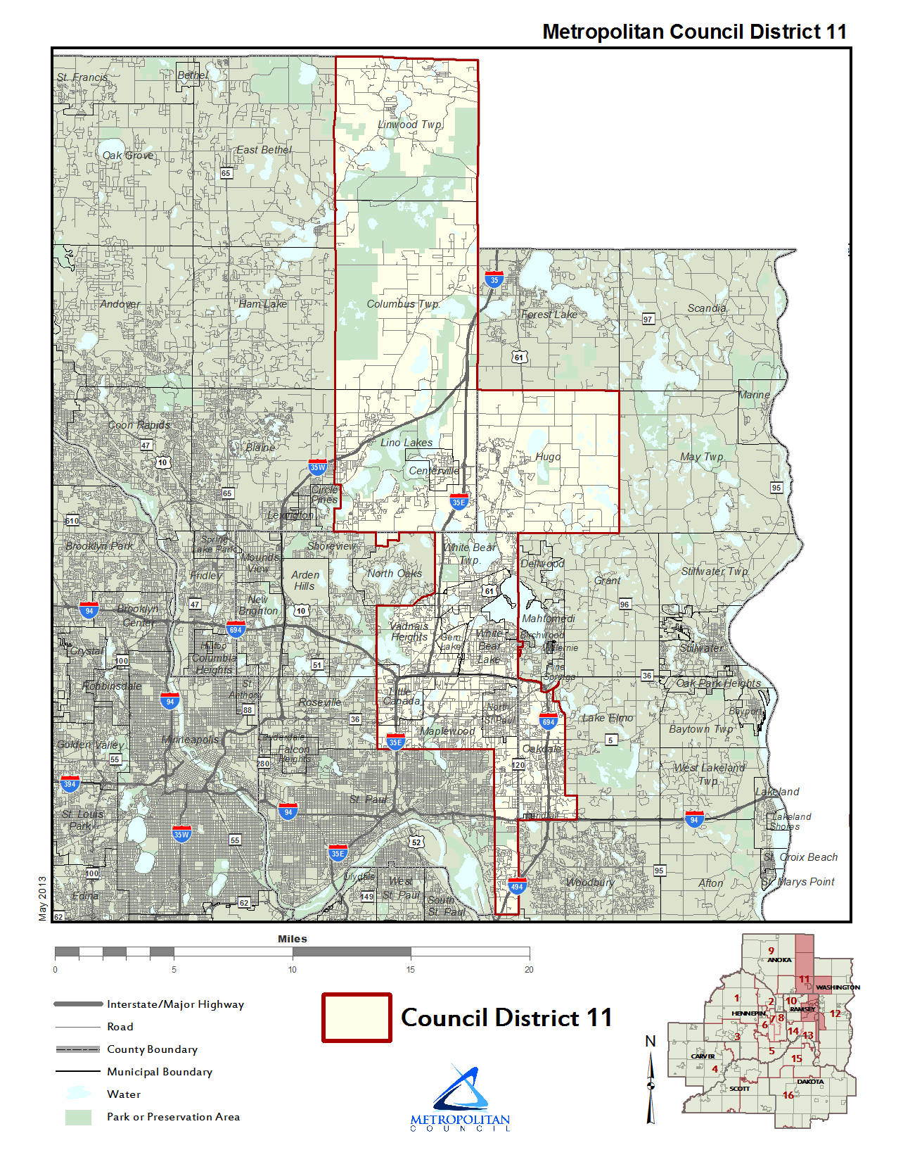 District 11 map