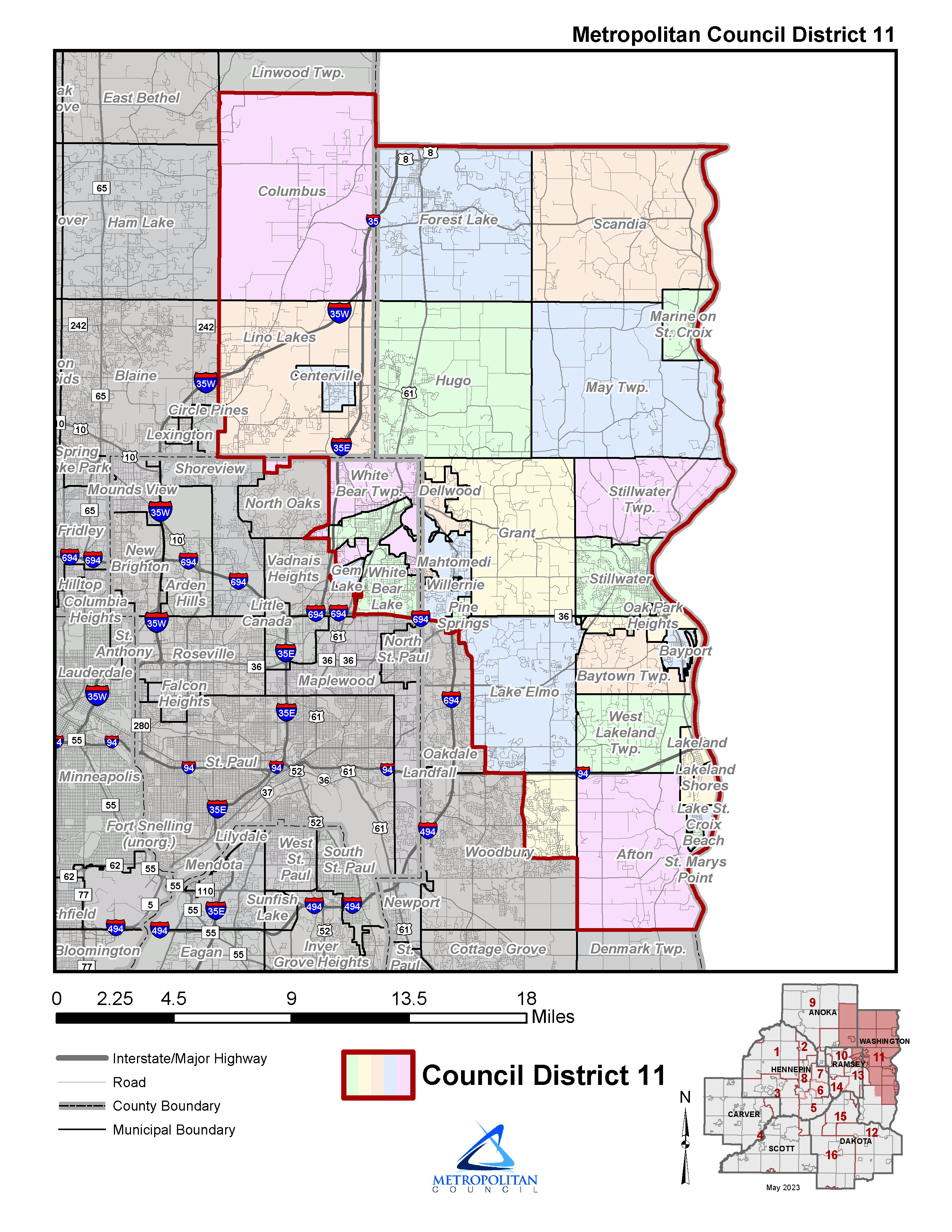 District 11 map