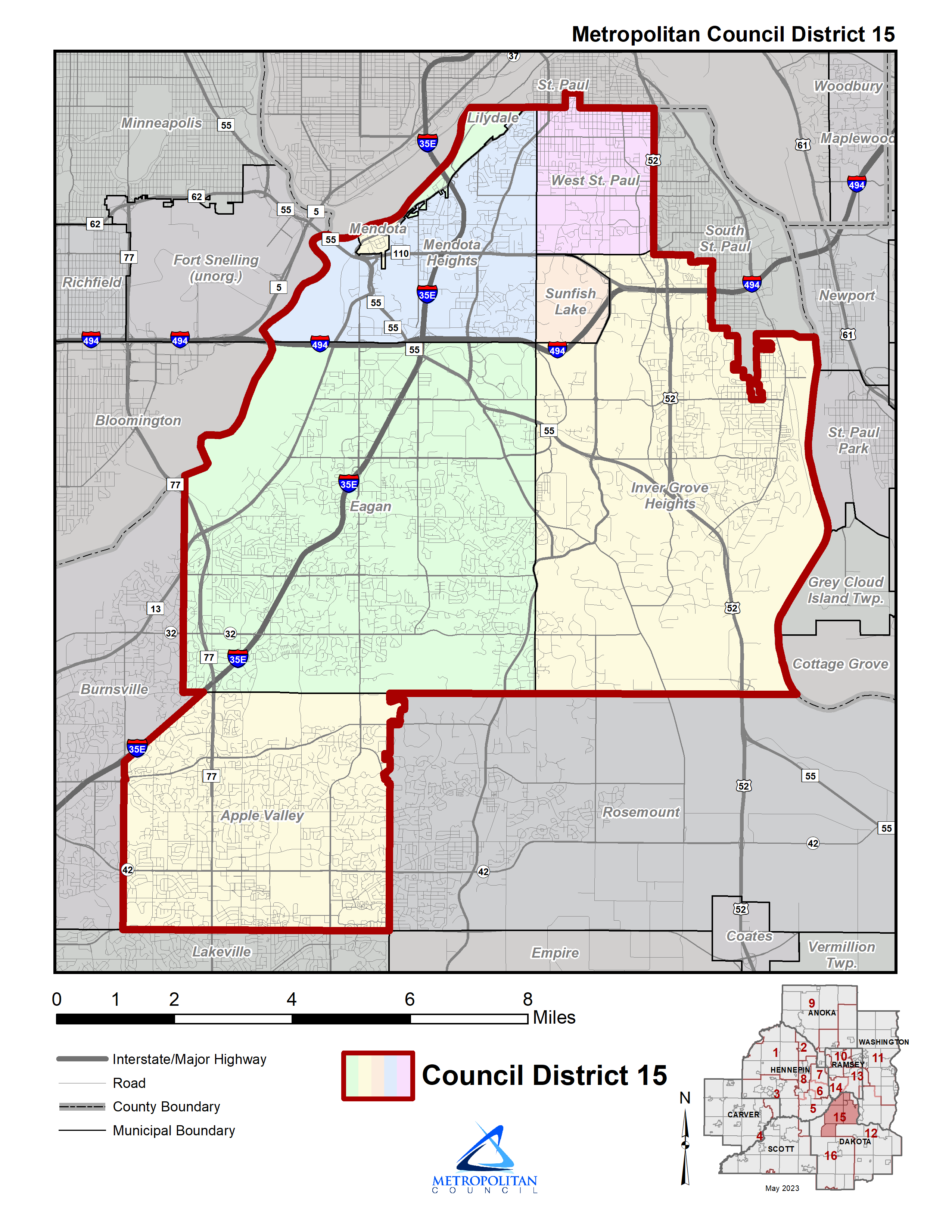 District 15 map
