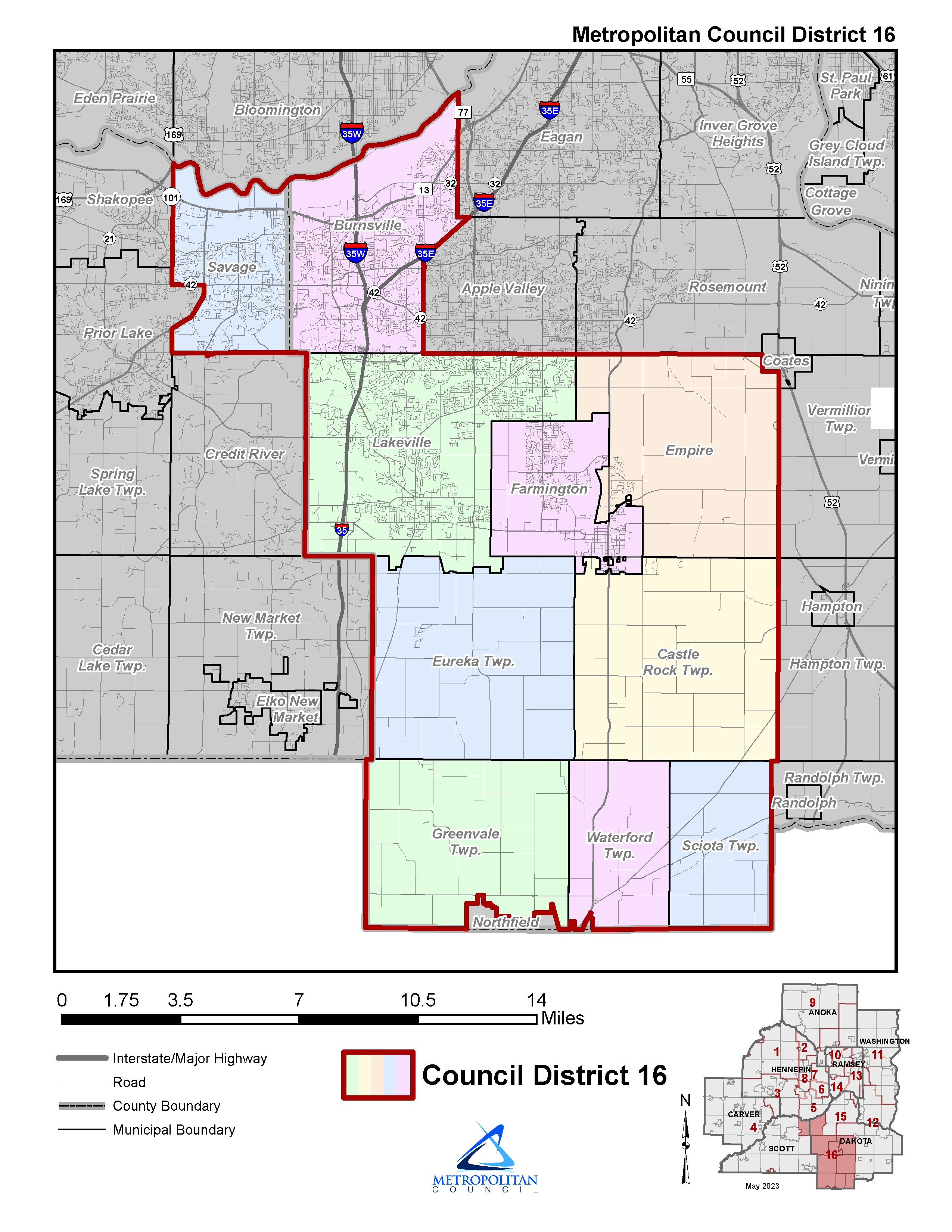 District 16 map