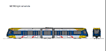 METRO light rail vehicle