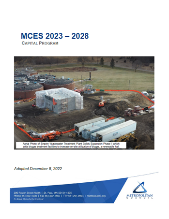Cover of the 2023-2028 Capital Improvement Program, linking to the full document.