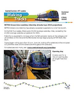 Making Tracks newsletter image