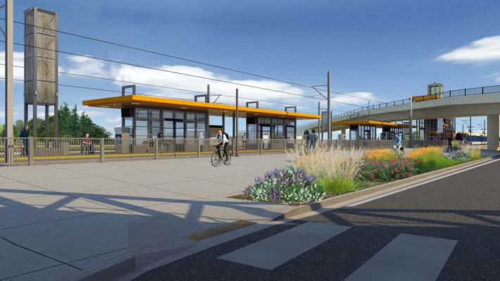 Station design rendering