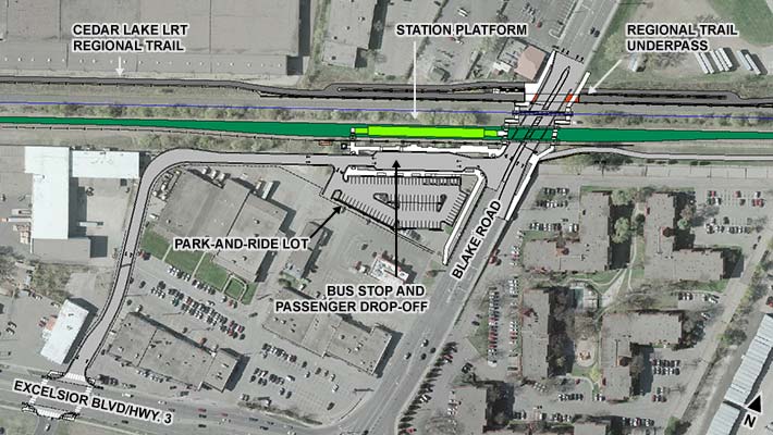 Station design plan view