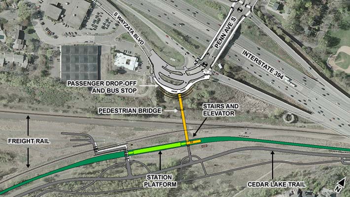 Station design plan view