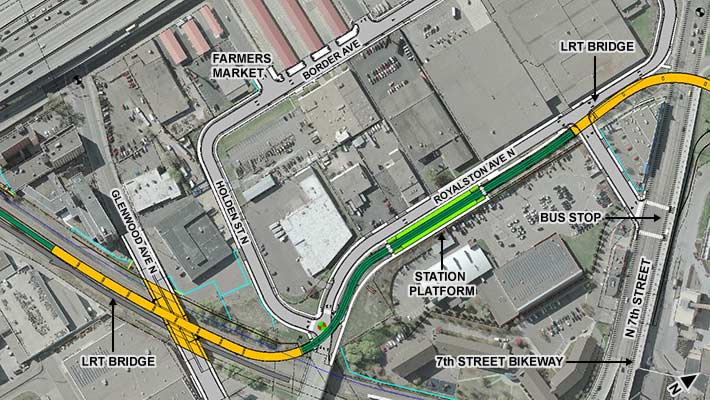 Station design plan view