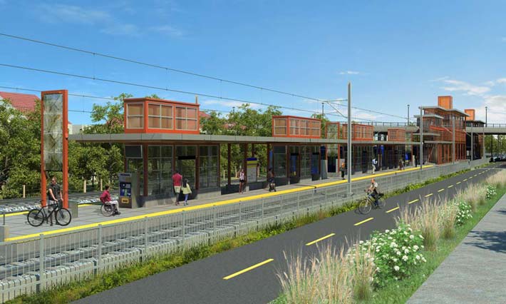 Station design rendering