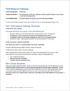 Field resource challenge